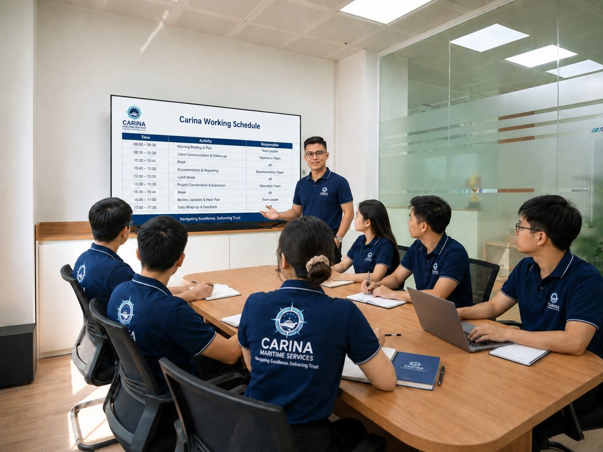 Carina team morning briefing